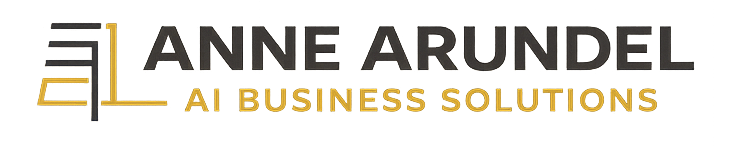 Owner Operator Logo for Anne Arundel AI Business Solutions featuring stylized column and text 'Anne Arundel AI Business Solutions' and 'A3BS'